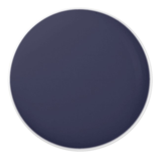 Couleur de tendance - Bouton en céramique bleu mar (Devant)