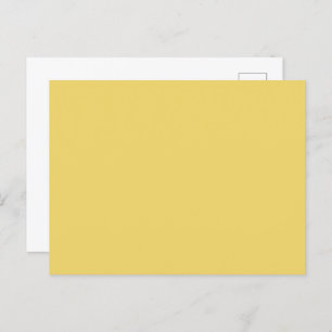 Couleur de tendance - Carte postale solide jaune d