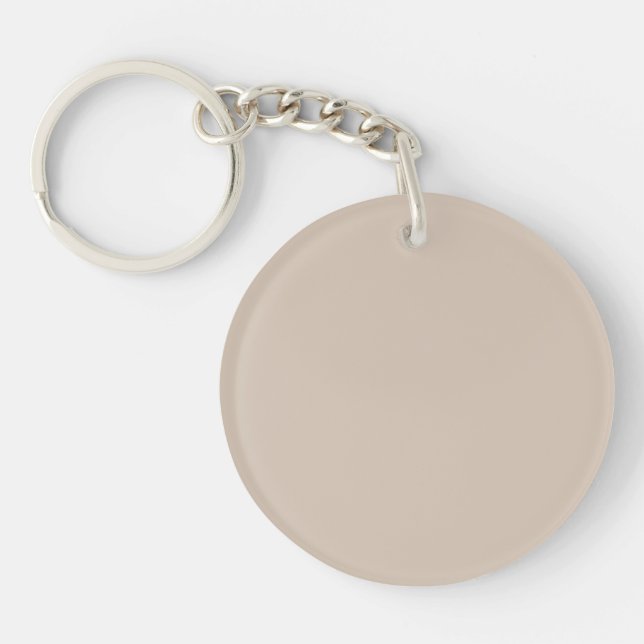 Couleur de tendance - Porte - clé Taupe souple (Devant)