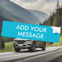 Couleur de tendance - Sticker Cyan Message Vivid