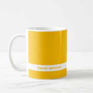 Couleur de tendance - Sunburst Nom Jaune Mug