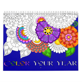 Couleur de votre année Calendrier personnalisé imp