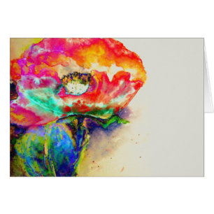 Couleur d'eau Abstraite colorée et rétro