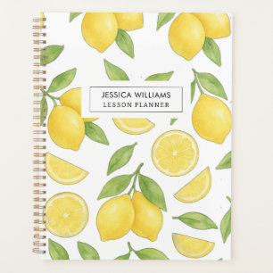 Couleur d'eau personnalisée Citron Motif Enseignan