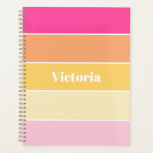 Couleur d'été personnalisée rose Bandes