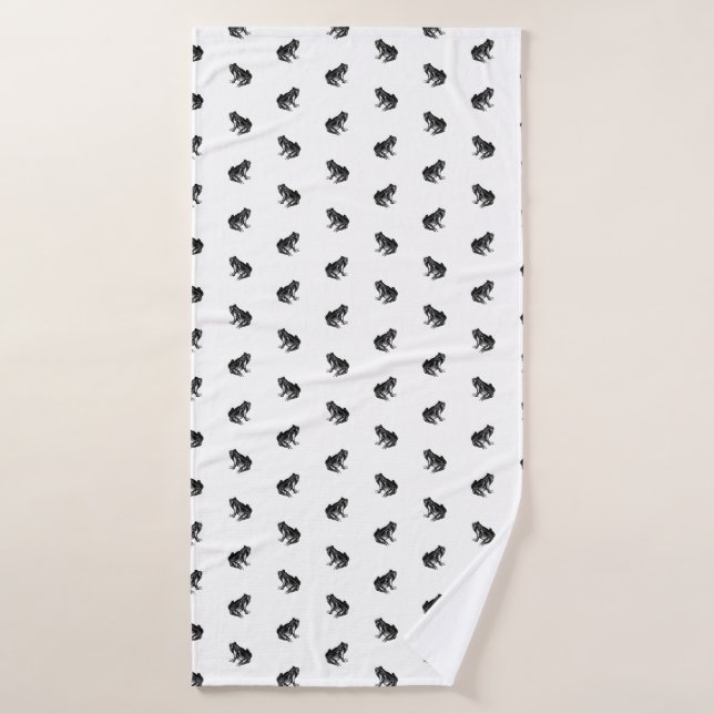 COULEUR DU ARRIÈRE - PLAN PERSONNALISÉE DU Motif D (Serviette de bain)