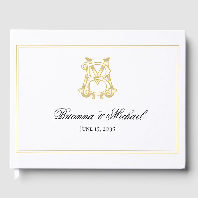 COULEUR ÉDITABLE BM Monogramme MB Monogramme Livre (Recto)