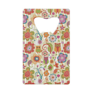 Couleur florale et hibou