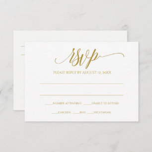 COULEUR MODIFICATIVE : Carte RSVP Calligraphie Esp