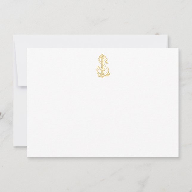 COULEUR MODIFICATIVE LS Monogramme SL Cartes pour  (Devant)