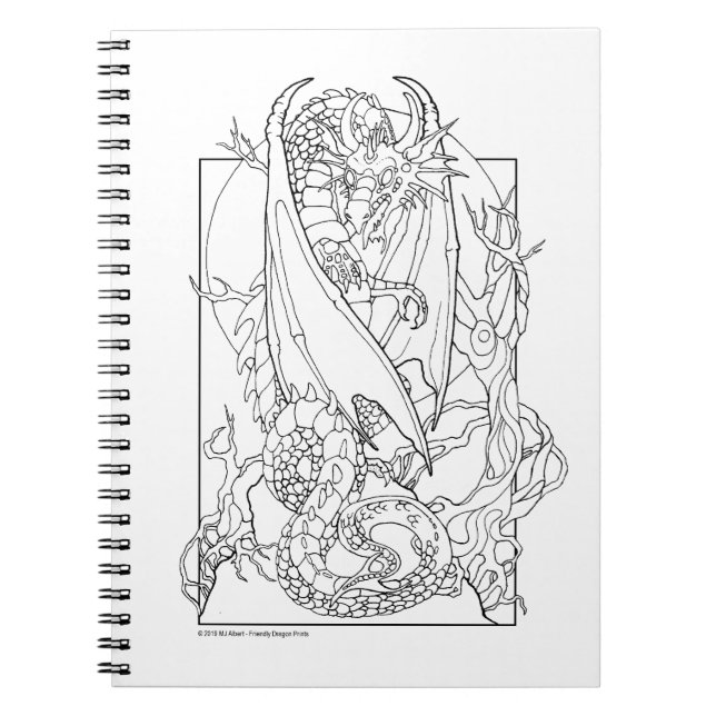 COULEUR MOI Carnet Spiral Imaginaire Dragon (Devant)