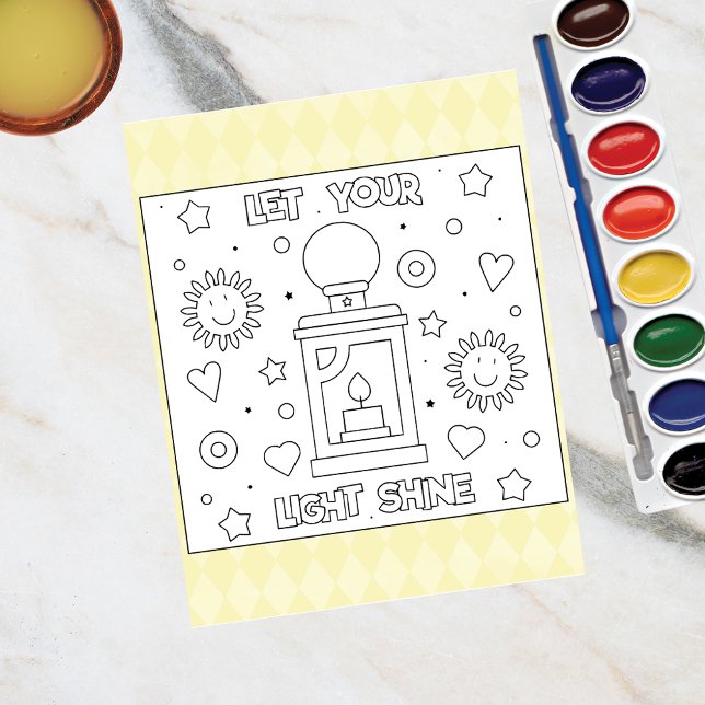Couleur Moi Laissez Votre Lumière Briller | Cartes (Créateur téléchargé)
