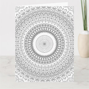 couleur moi méditation doodle carte de voeux