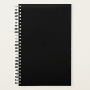 Couleur noire du planificateur Noir simple Noir cl