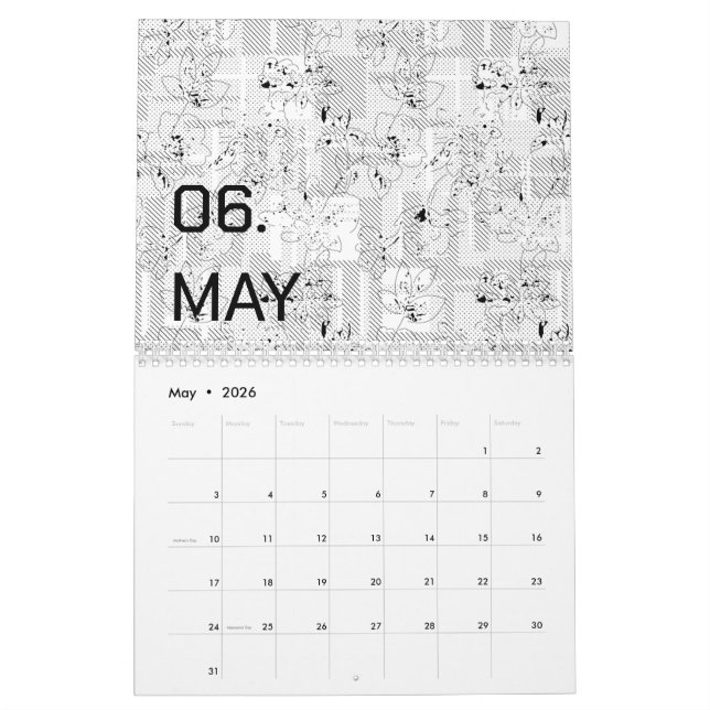Couleur Nouveau personnalisation Calendrier du log (Mai 2026)
