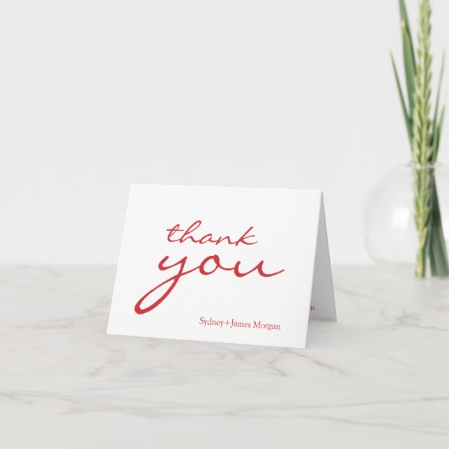 Couleur personnalisée, cartes de remerciements (Devant)