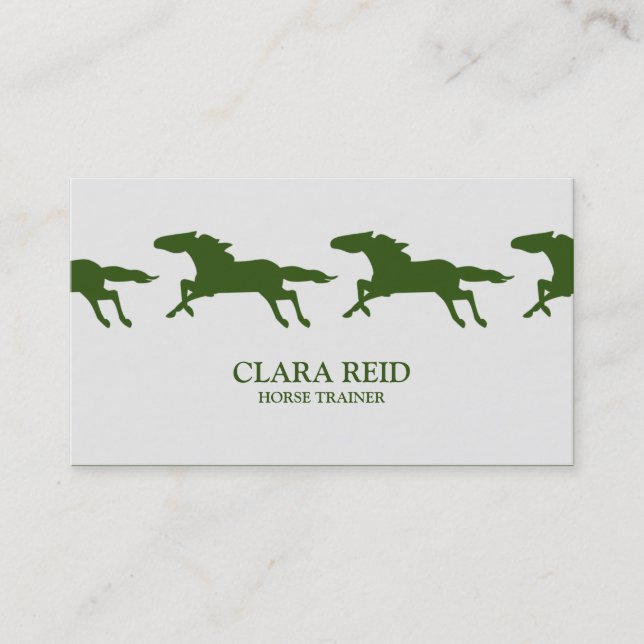 COULEUR PERSONNALISÉE DU Cheval | Carte de visite (Devant)