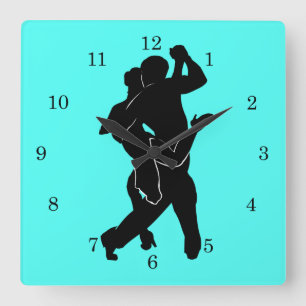 Couleur personnalisée Horloge murale Danseurs Tann