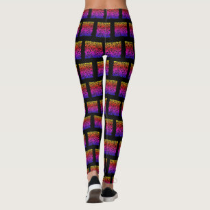 Couleur QR Code Scan Leggings noirs Couleurs perso