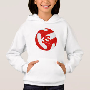 couleur rouge blanc équipe jersey numéro volley-ba