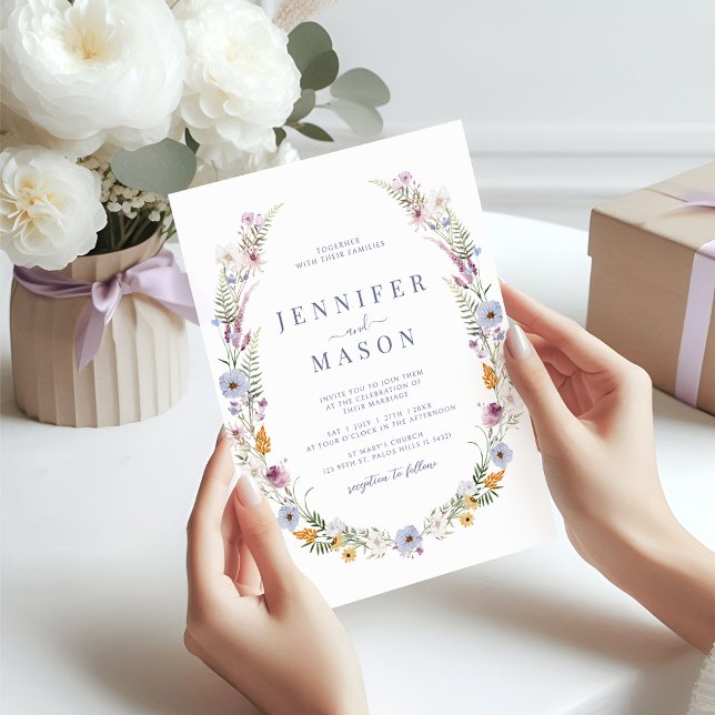 Couleur rustique minuscule Faire-part de mariage F (Créateur téléchargé)
