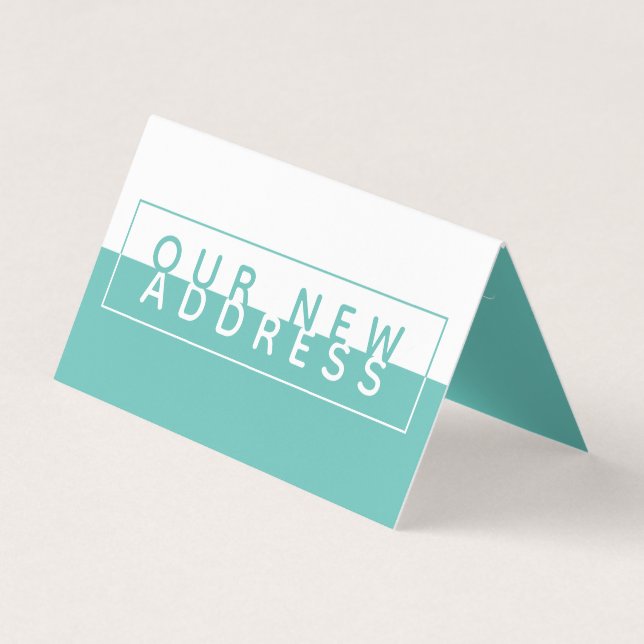 Couleur simple bloc, nouvelle carte d'adresse (Devant)