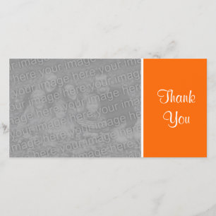 Couleur simple - Merci - orange