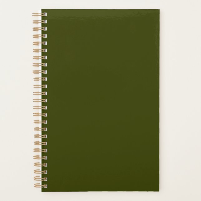 Couleur solide vert olive foncé (Devant)