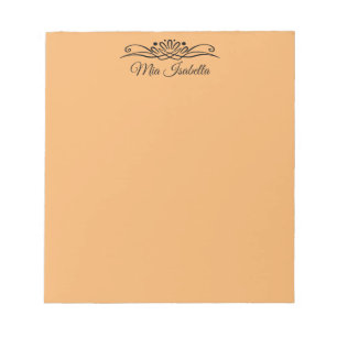Couleur tendance - Bloc-notes décoratif orange dou