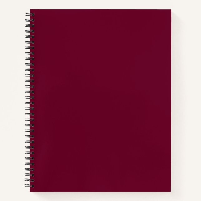 Couleur tendance - Bourgogne foncée - Carnet (Devant)
