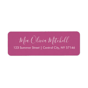 Couleur tendance rose violet violet Étiquettes de
