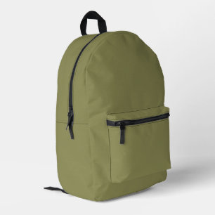 Couleur tendance - Sac à dos imprimé vert olive