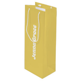 Couleur tendance - Sac cadeau de vin jaune doux