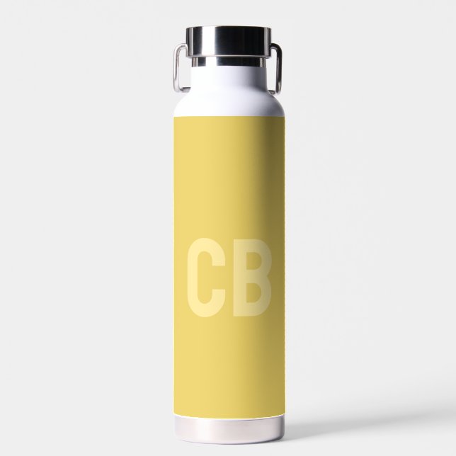 Couleur tendance Soft Yellow Monogram Bouteille d' (Avant)