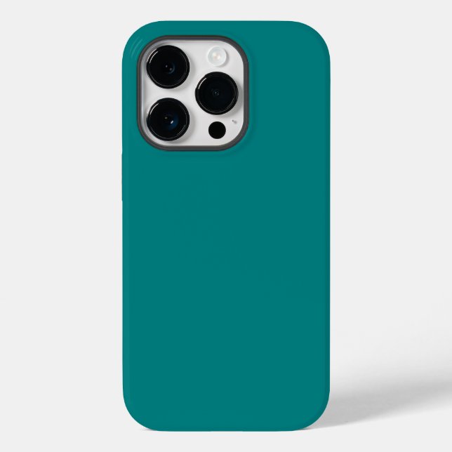 Couleur Turquoise bleu vert foncé, coque iphone (Verso)