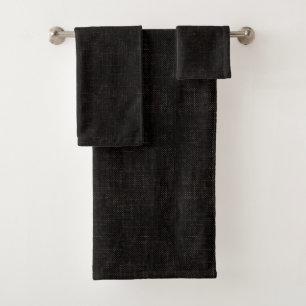 Couleur unie texturée noire