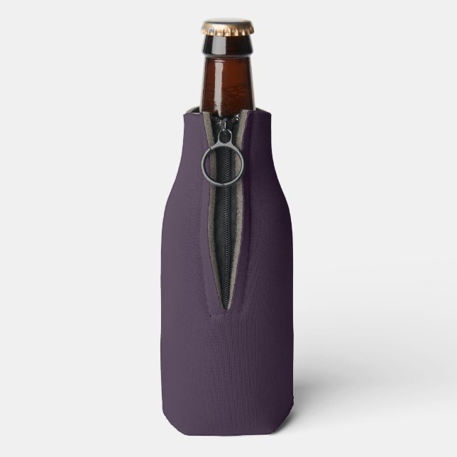 Couleur violet solide Personnaliser le Glacière de (Bouteille Dos)