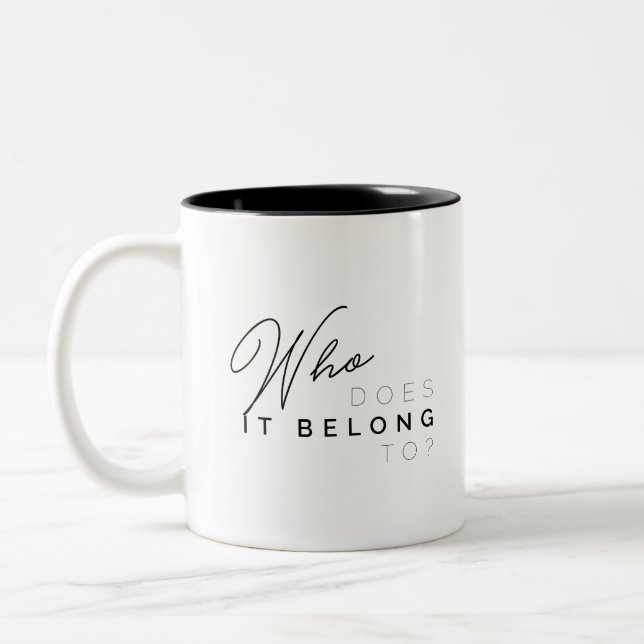 Couleurs À qui appartient-il ? Tasse 2 (Gauche)