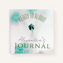 Couleurs apaisantes Floral Print Carnet spirale