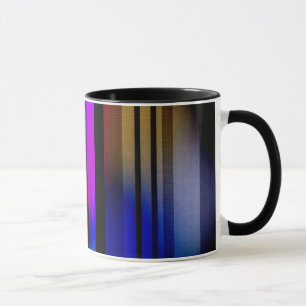 Couleurs arc-en-ciel Abstraites sur Mug Arrière -