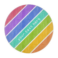 Couleurs arc-en-ciel des planches à découper perso