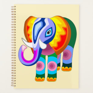 Couleurs arc-en-ciel éléphant