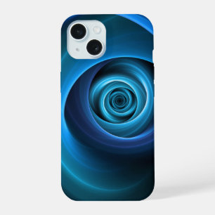 Couleurs bleu spirale 3D Art Abstrait fractal mode