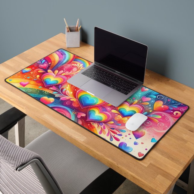 COULEURS CLAIRES ET COEURS D'AMOUR (Bureau 2)