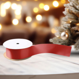 Couleurs classiques - Rouge clair - Ruban en satin