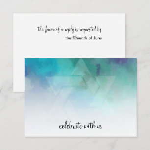 Couleurs Cool RSVP Aqua bleu violet blanc