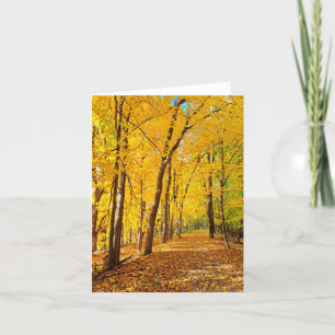 Couleurs d'automne blanc carte pour notes