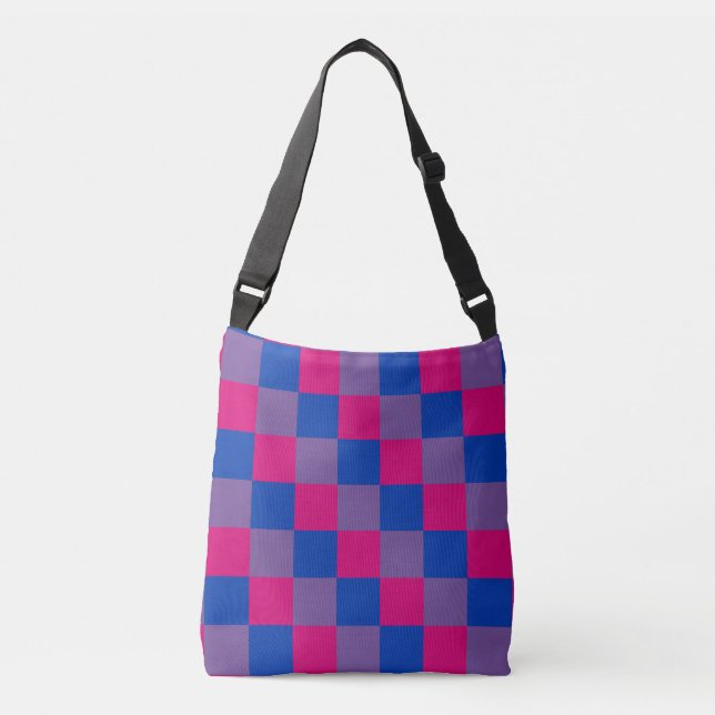 Couleurs de bisexualité à damiers motif sac carros (Devant)
