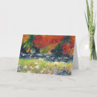 Couleurs de carte de voeux d'automne par Maureen