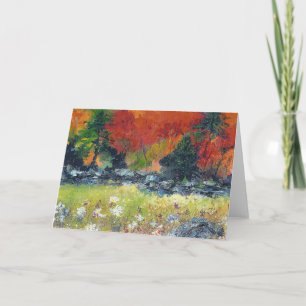 Couleurs de carte de voeux d'automne par Maureen